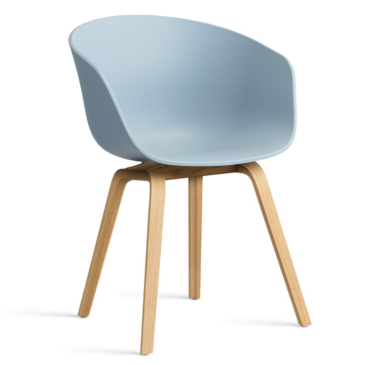 Hay - About A Chair AAC 22, lacquered oak / slate blue 2. 0