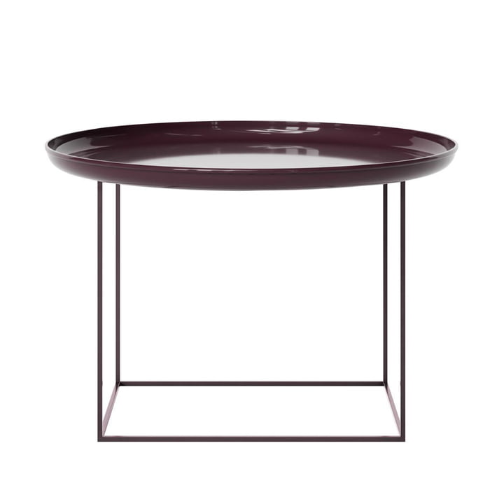 Duke Coffee table from Norr11 in the finish lacquered maroon