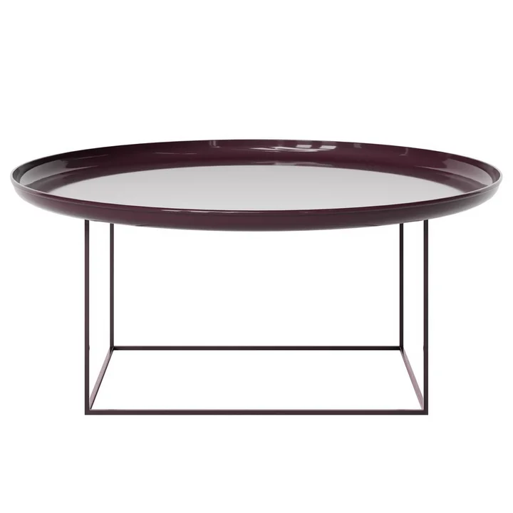 Duke Coffee table from Norr11 in the finish lacquered maroon
