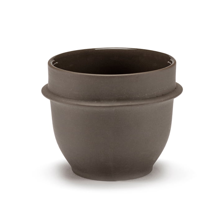 Dune Espresso cup by Kelly Wearstler, Slate / brown by Serax