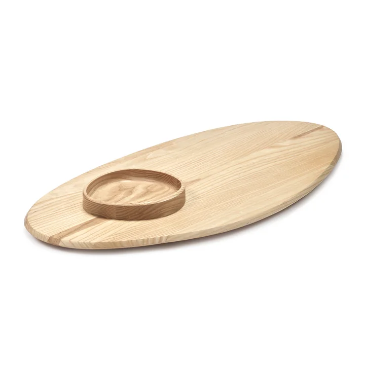 Dune Wooden board with bowl by Kelly Wearstler, 02, ash natural by Serax