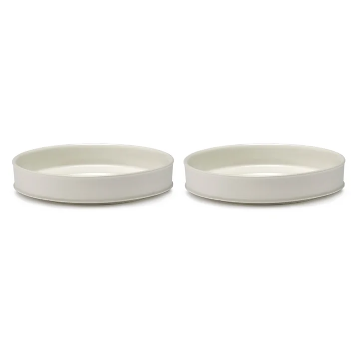 Dune Bowl by Kelly Wearstler, Ø 21 cm, alabaster / white (set of 2) by Serax