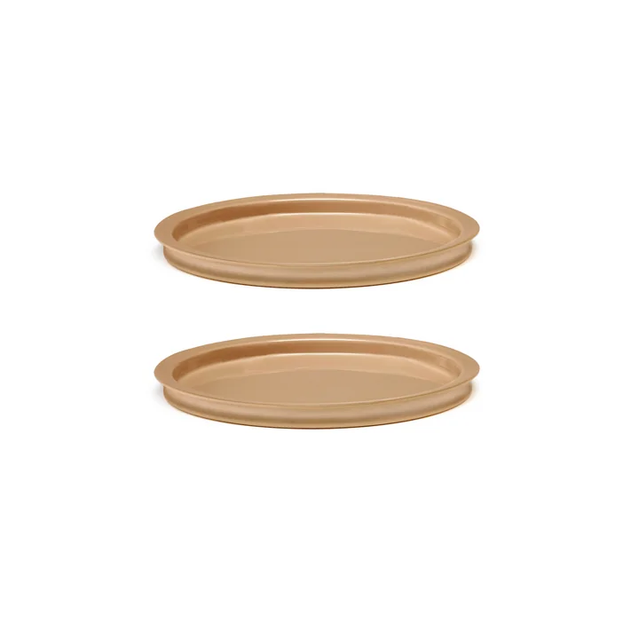 Dune Plate by Kelly Wearstler, Ø 17.5 cm, Clay / orange (set of 2) by Serax