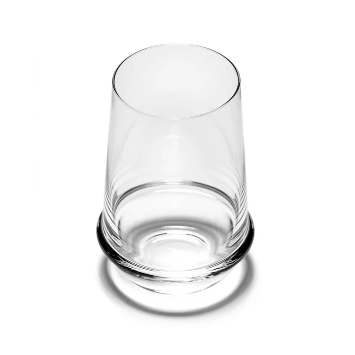 Dune Drinking glass by Kelly Wearstler, clear by Serax