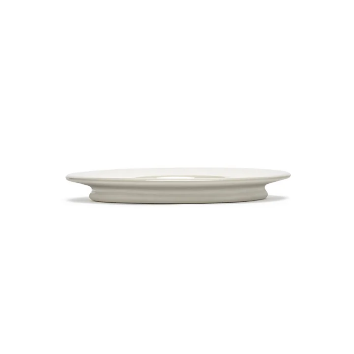 Dune Saucer for espresso cup by Kelly Wearstler, Ø 11 cm, alabaster / white by Serax