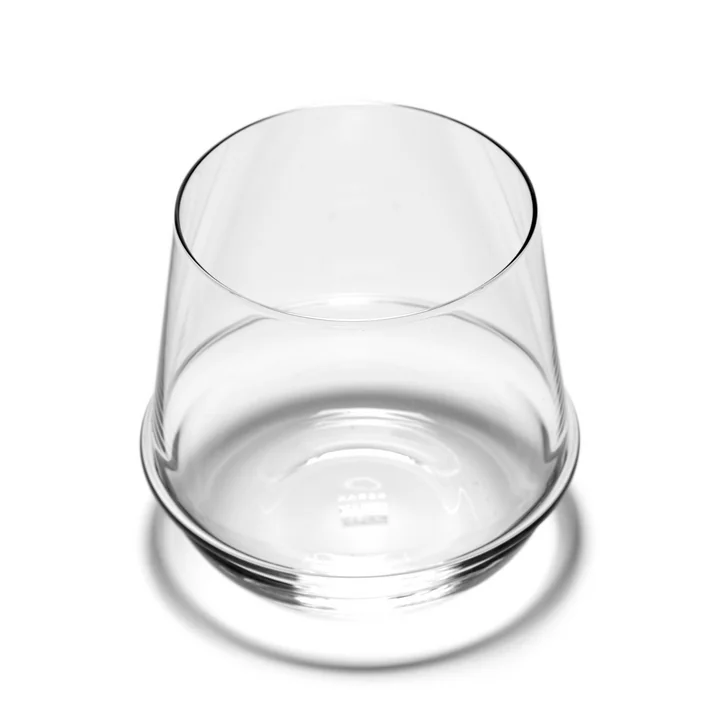 Dune Whisky glass by Kelly Wearstler, clear by Serax