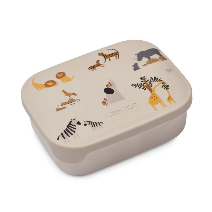 Arthur lunchbox with lid, all together / sandy by LIEWOOD
