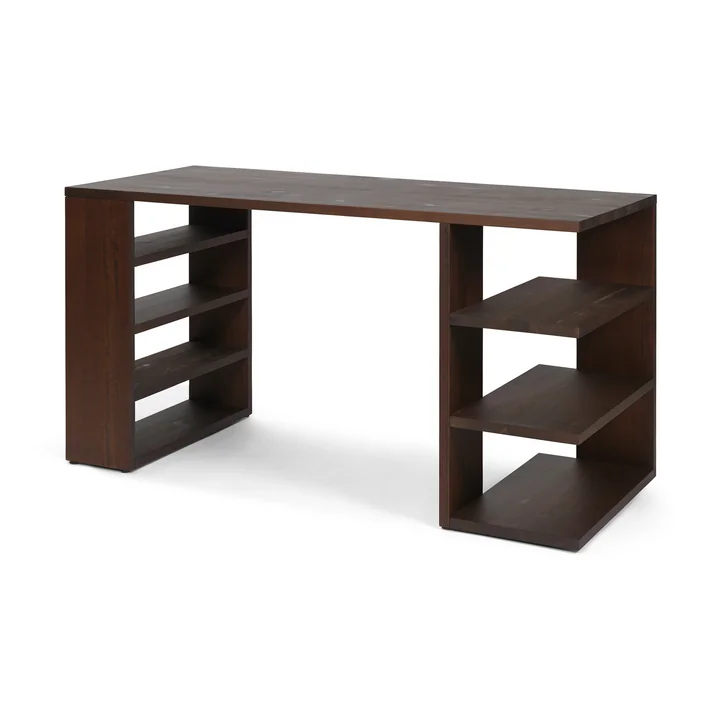Edre Desk from Ferm Living in dark stained pine finish