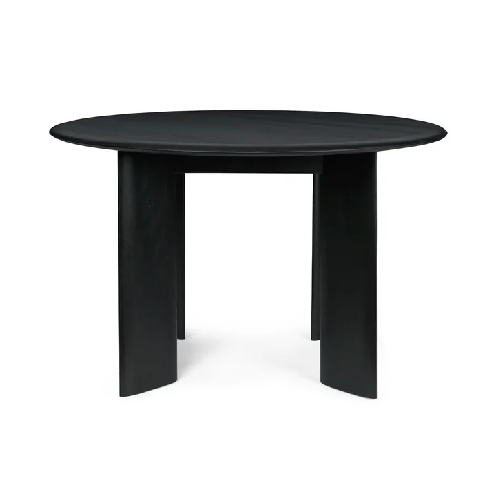 Ferm Living - Bevel Table, Ø 117 x H 73 cm, beech black oiled