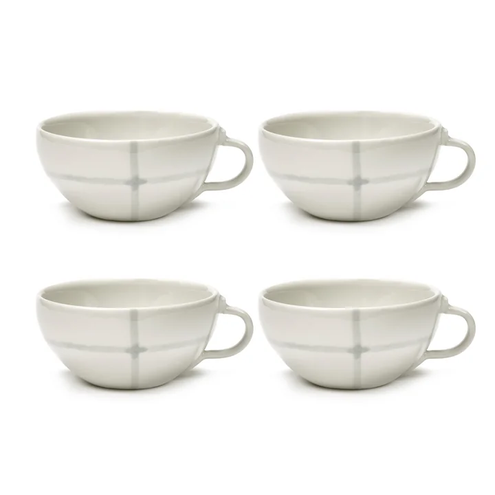 Serax - Zuma coffee cup by Kelly Wearstler, Salt / white (set of 4)