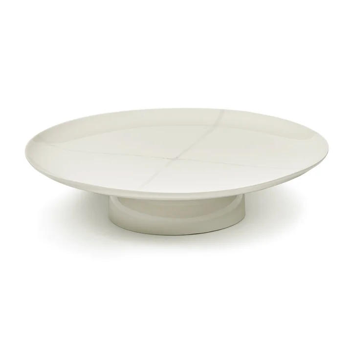 Zuma Cake plate by Kelly Wearstler, Ø 33 cm, Salt / white by Serax