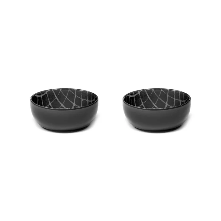 Zuma Bowl by Kelly Wearstler, Ø 12.5 cm, Pacific / gray (set of 2) by Serax
