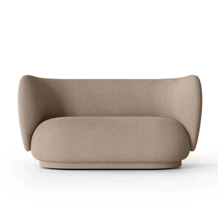 Ferm Living - Rico Sofa, 2-seater, sand ( Bouclé )