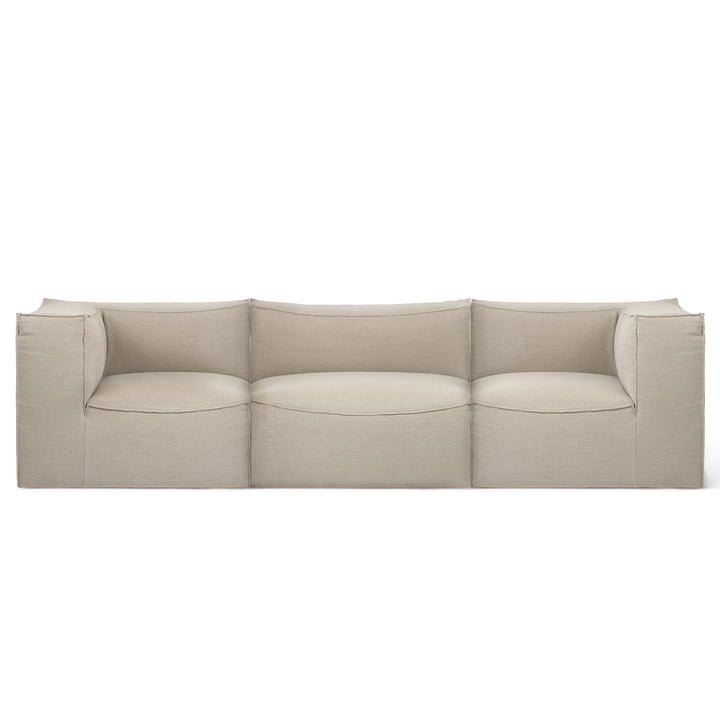 ferm Living - Catena Modular 3 seater sofa, natural (Rich Linen)