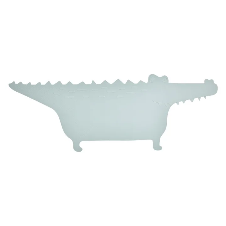 OYOY - Anti-slip bath mat, crocodile Gustav, pale mint