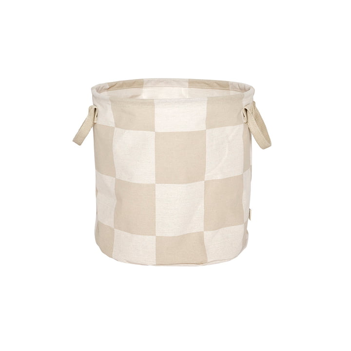 OYOY - Chess Storage basket, ⌀ 32 cm, clay /offwhite