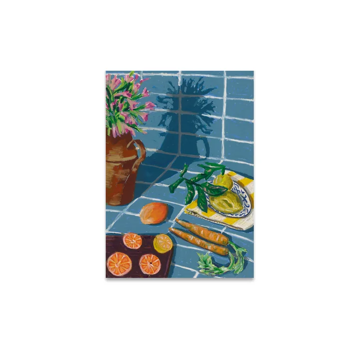 Composition in Blue Poster from Paper Collective