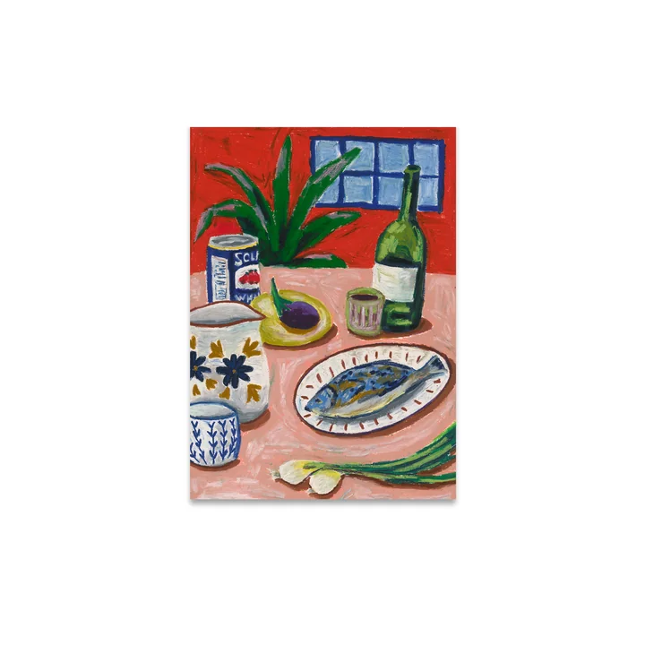 Composition with Fish Poster from Paper Collective