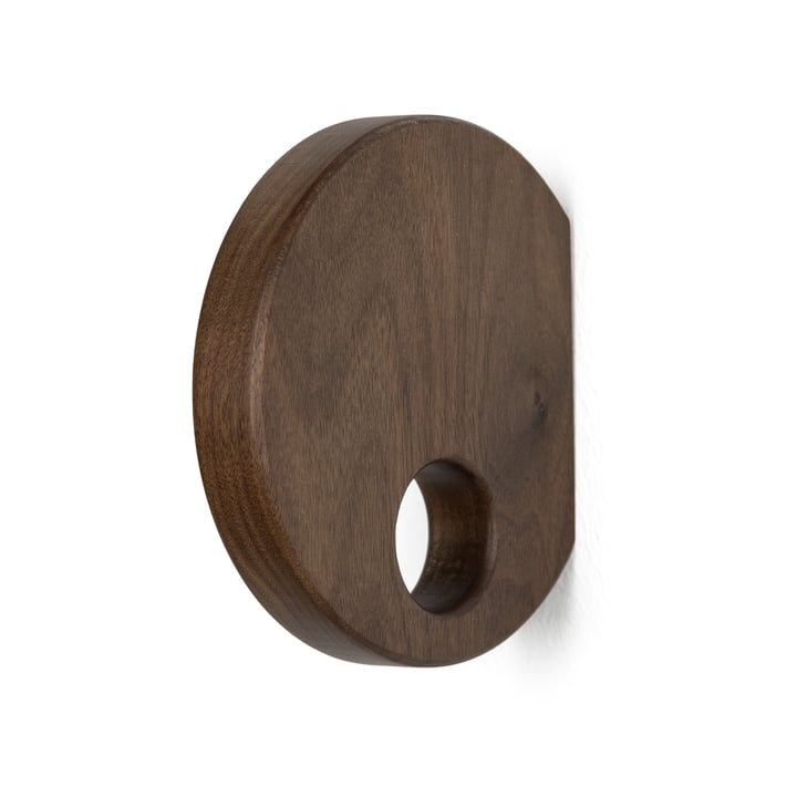 HANA - Yoyo Wall hook Ø 12 cm, natural walnut