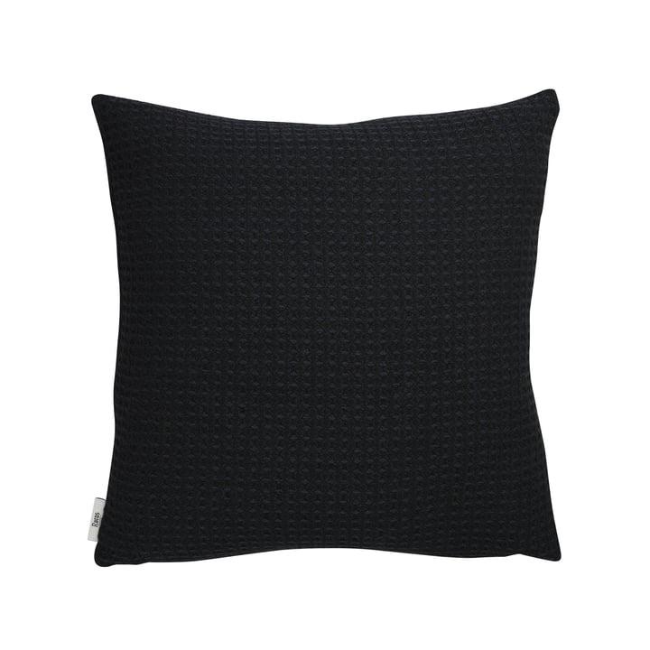 Vega Cushion, 50 x 50 cm, black by Røros Tweed