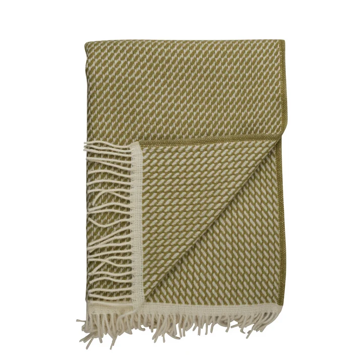 Mello Wool blanket, 210 x 150 cm, leaf green by Røros Tweed