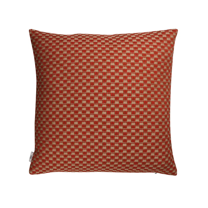 Isak Cushion, 60 x 60 cm, red sumac by Røros Tweed