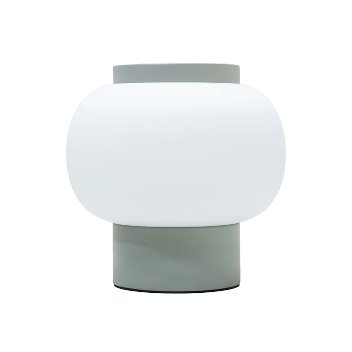 Nuuck - Finn Table lamp Ø 22 cm, opal white / gray