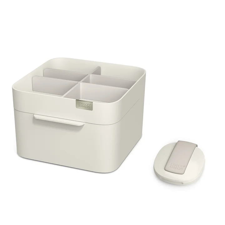 Joseph Joseph - Make Me up Set, Compact Mirror and Cosmetic Organiser- Set, Shell