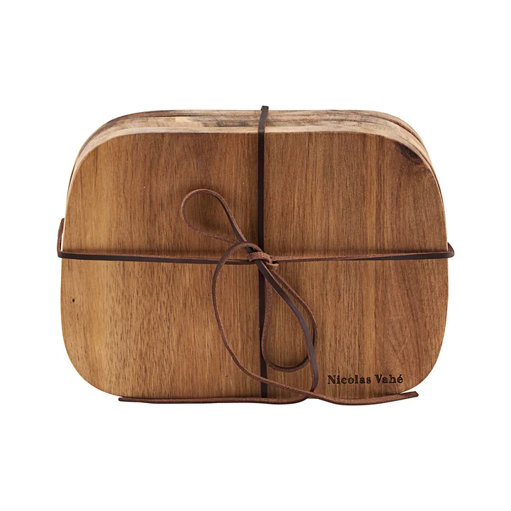 Butter Cutting board, natural acacia (set of 4) from Nicolas Vahé