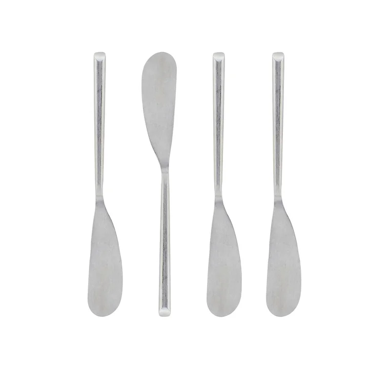 Daily Butter knife, brushed stainless steel (set of 4) by Nicolas Vahé