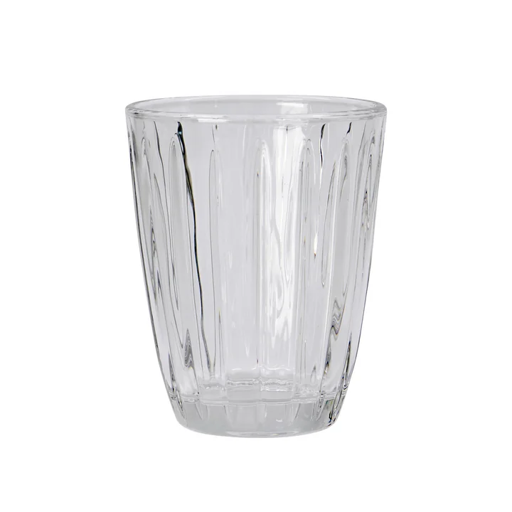 Groove Water glass, clear (set of 4) from Nicolas Vahé