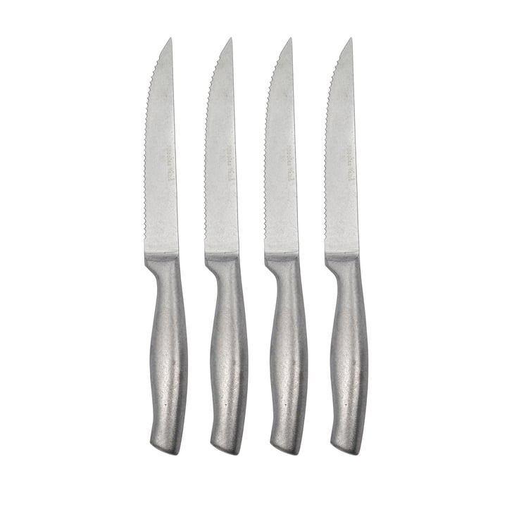 Nicolas Vahé - Ranch Knife, brushed stainless steel (set of 4)