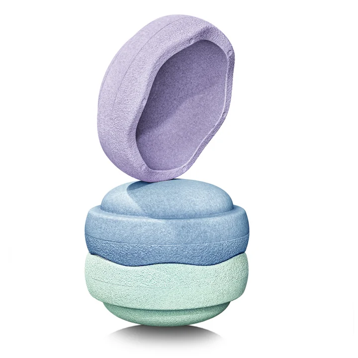 Stapelstein® - Original cool pastel, mint / light blue / light violet (set of 3)