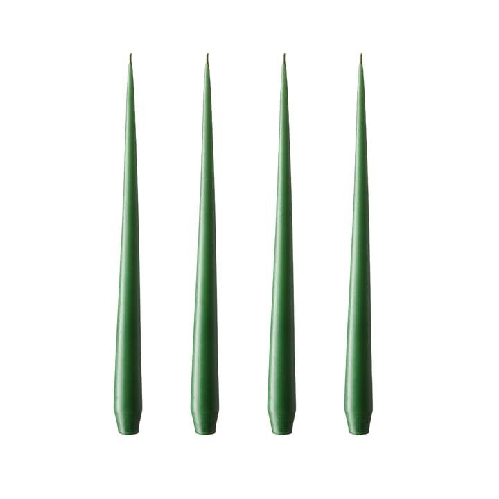 ester & erik - pointed candle, 24 cm, No. 62, cut grass / matt (set of 4)