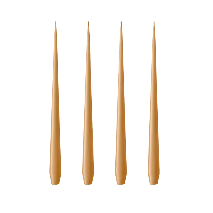 ester & erik - taper candle, 24 cm, No. 27, almond butter / matte (set of 4)