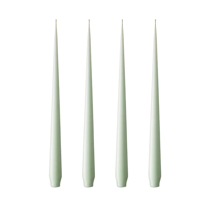 ester & erik - taper candle, 24 cm, No. 03, water mint / matte (set of 4)