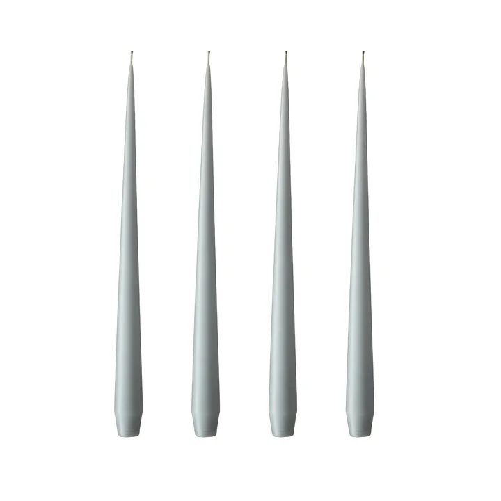 ester & erik - pointed candle, 24 cm, No. 71, concrete / matt (set of 4)