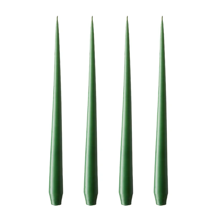 ester & erik - whip candle, 32 cm, No. 62, cut grass / matte (set of 4)