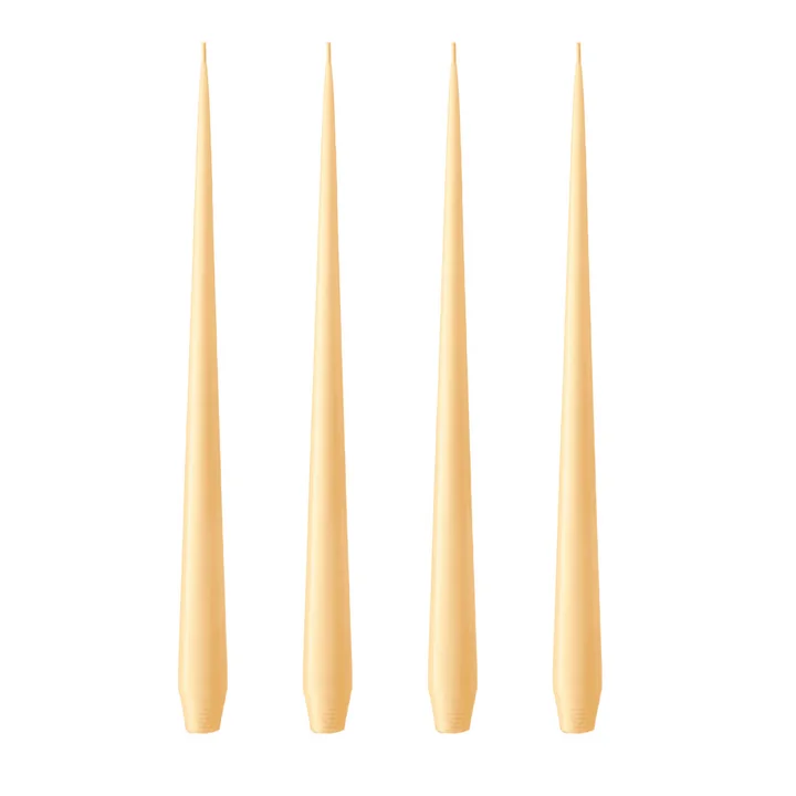 ester & erik - whip candle, 32 cm, No. 04, sun glow / matte (set of 4)