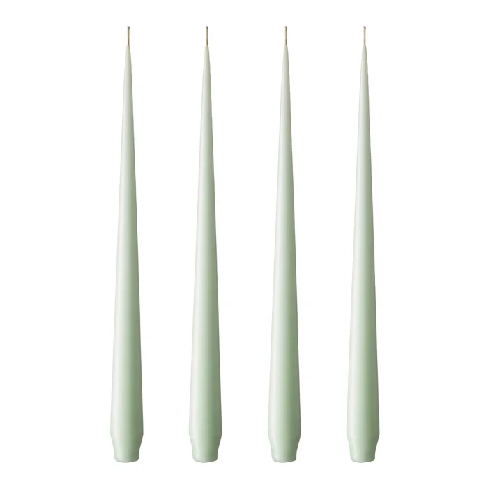 ester & erik - whip candle, 32 cm, No. 03, water mint / matte (set of 4)
