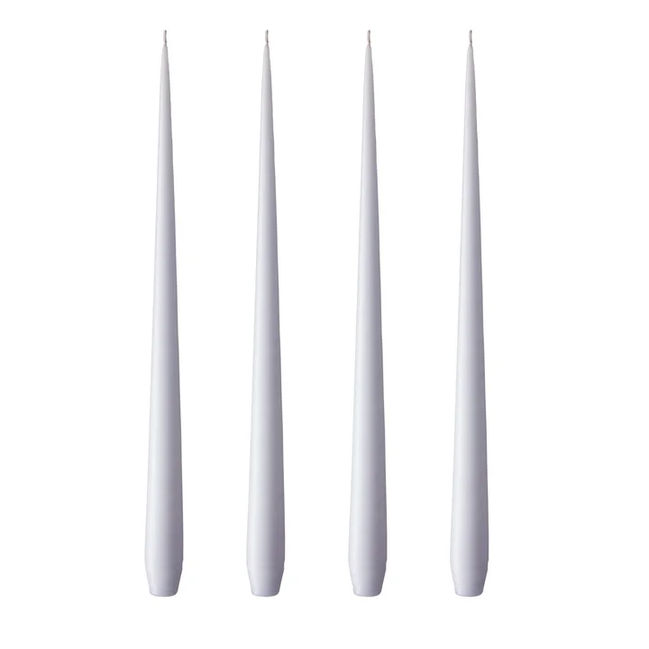 ester & erik - whip candle, 32 cm, No. 12, airy violet / matte (set of 4)