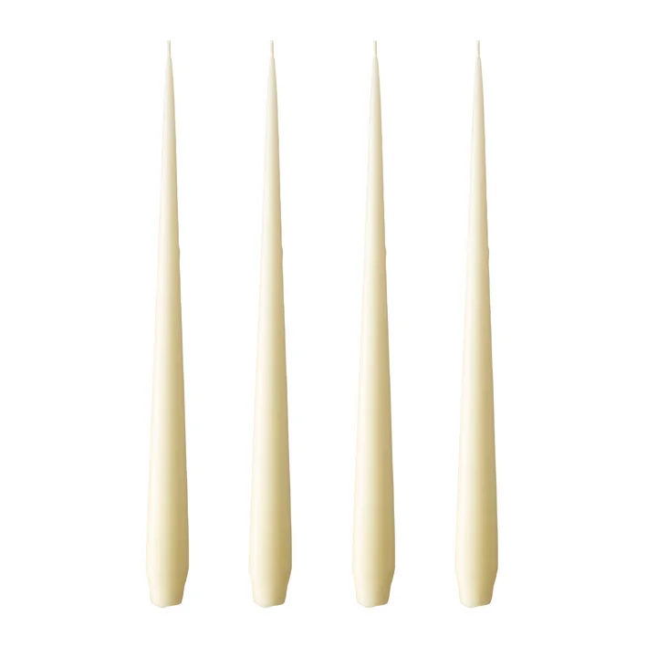 ester & erik - whip candle, 32 cm, No. 17, buttermilk / matte (set of 4)