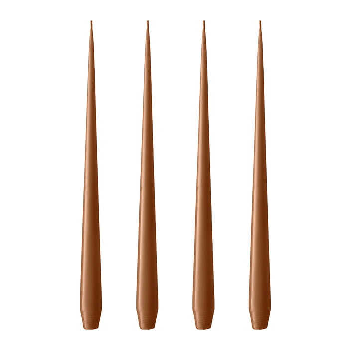 ester & erik - whip candle, 32 cm, No. 23, raw toffee / matte (set of 4)