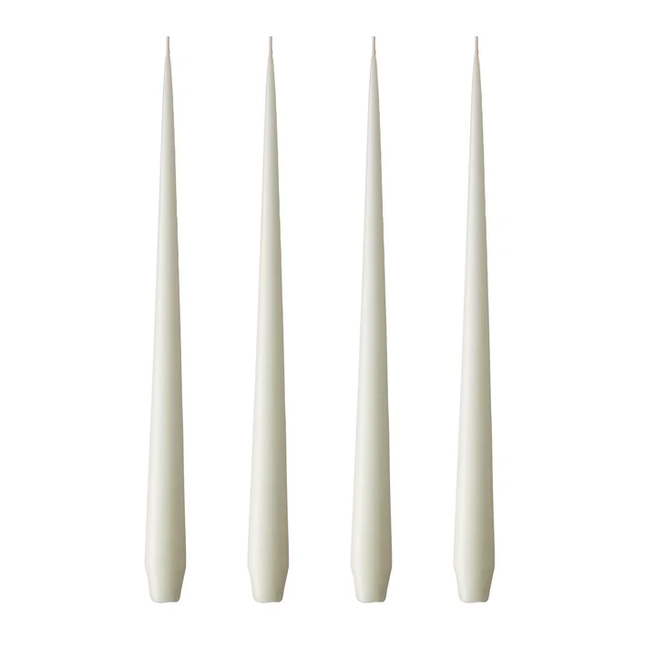 ester & erik - whip candle, 32 cm, No. 13, elderflower / matte (set of 4)