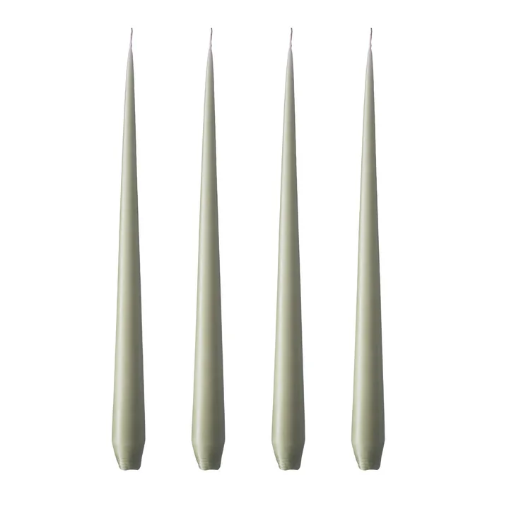 ester & erik - whip candle, 32 cm, No. 69, artichoke / matte (set of 4)