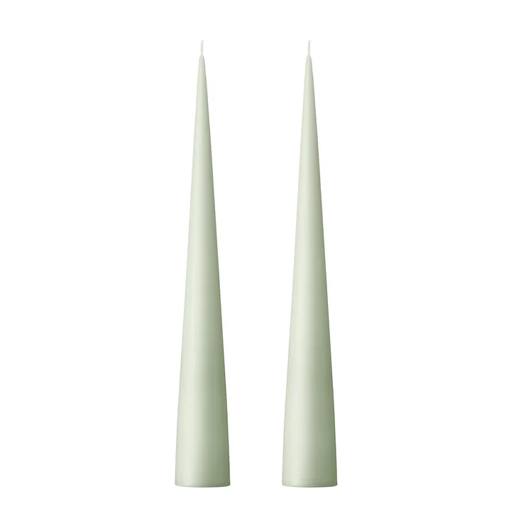 ester & erik - taper candle, 37 cm, No. 03, water mint / matt (set of 2)