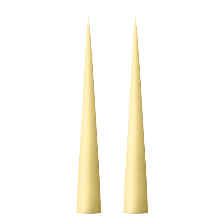 ester & erik - taper candle, 25 cm, No. 17, buttermilk / matt (set of 2)