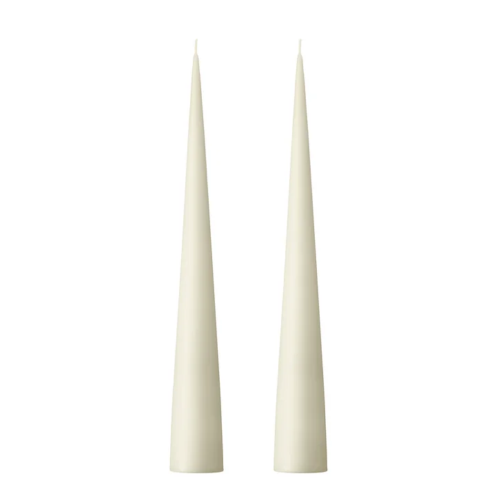 ester & erik - taper candle, 37 cm, No. 13, elderflower / matt (set of 2)