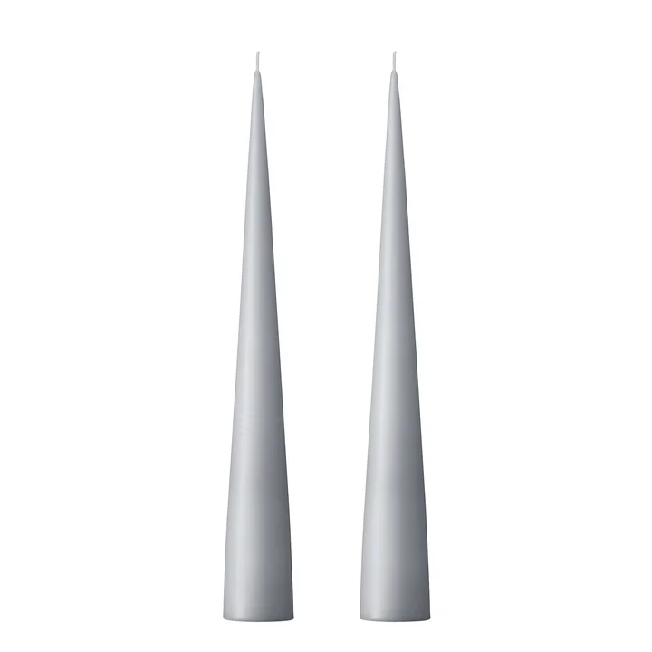 ester & erik - Cone candle, 25 cm, No. 71, concrete / matt (set of 2)