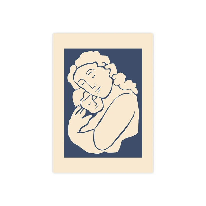 The Poster Club - Woman with Child by Garmi, 40 x 50 cm